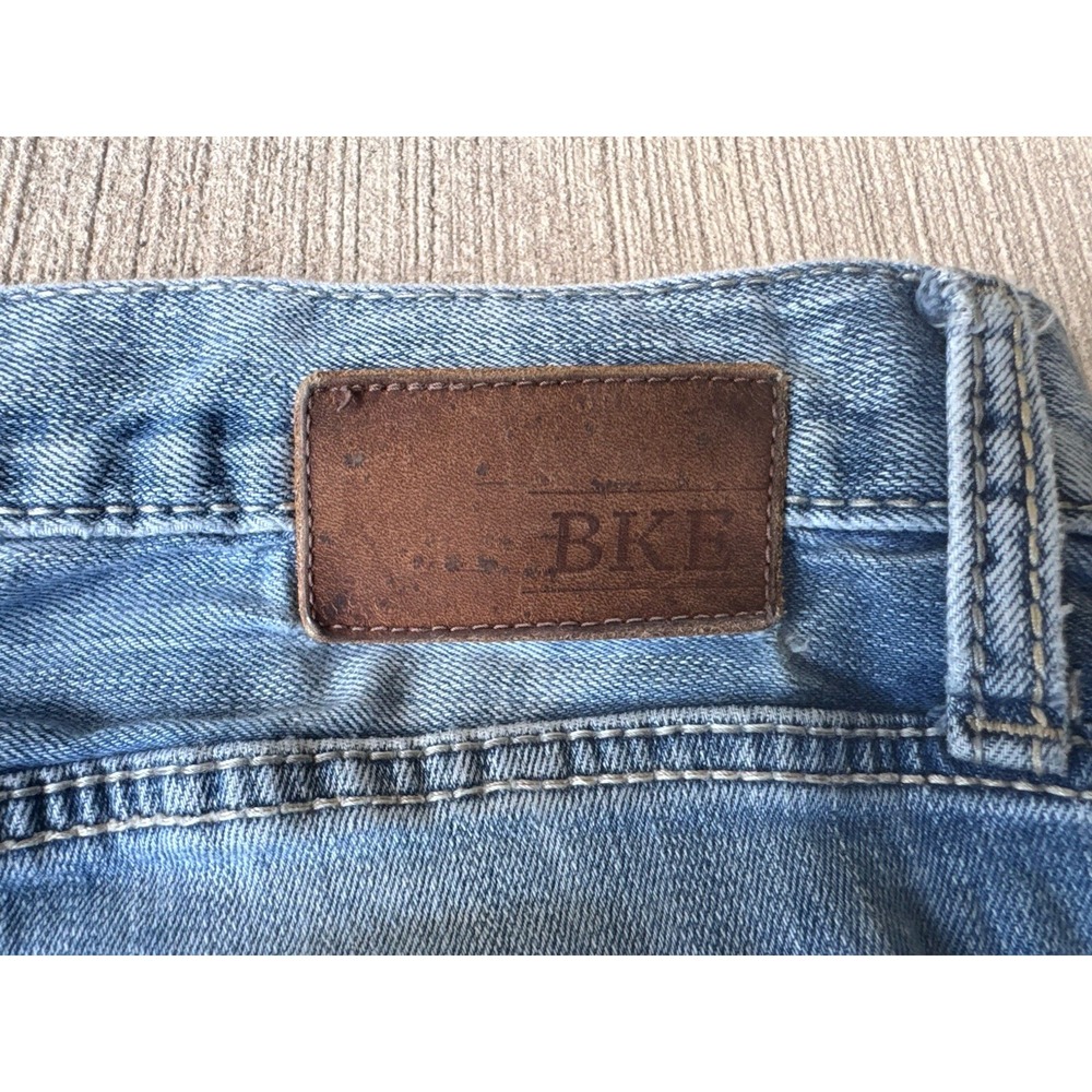 BKE Jake Bootleg Jeans Men's 36L Light Wash Denim Bootcut Stretch - Picture 11 of 12